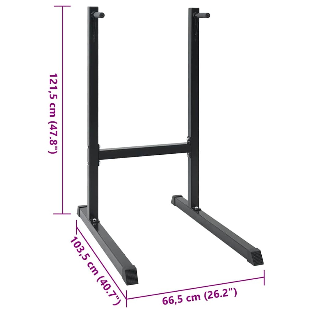 vidaXL Σταθμός Βύθισης Μαύρο 103,5 x 66,5 x 121,5 εκ
