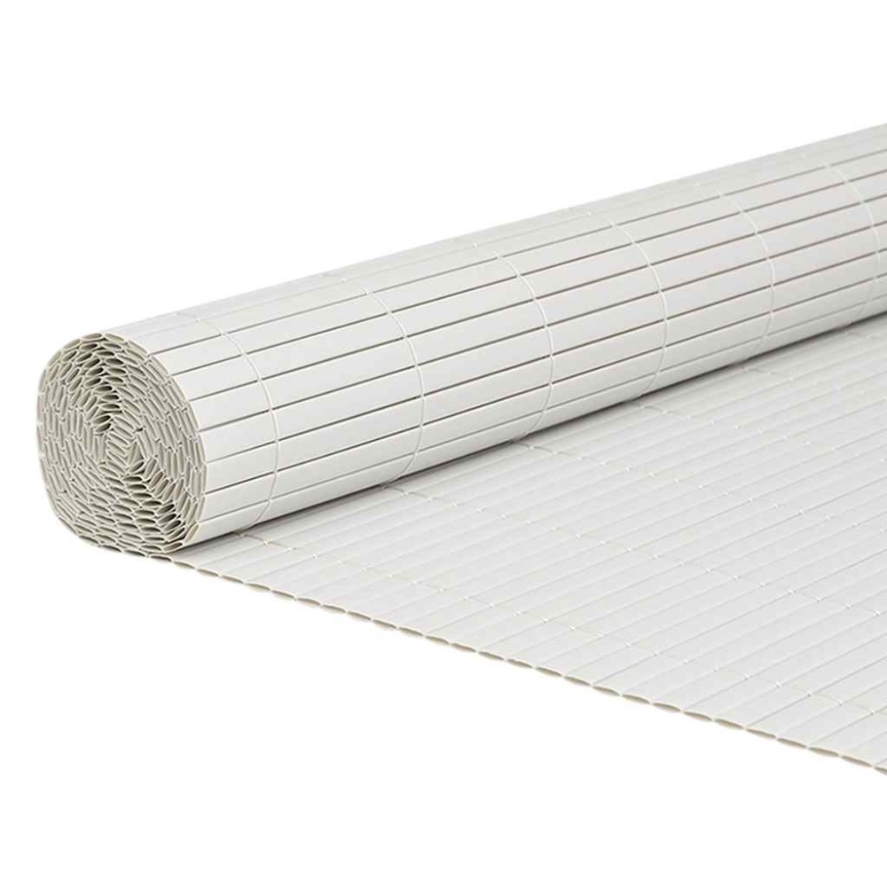 vidaXL Φράχτης Κήπου Διπλής Όψης Λευκός 1,8x3 μ. PVC