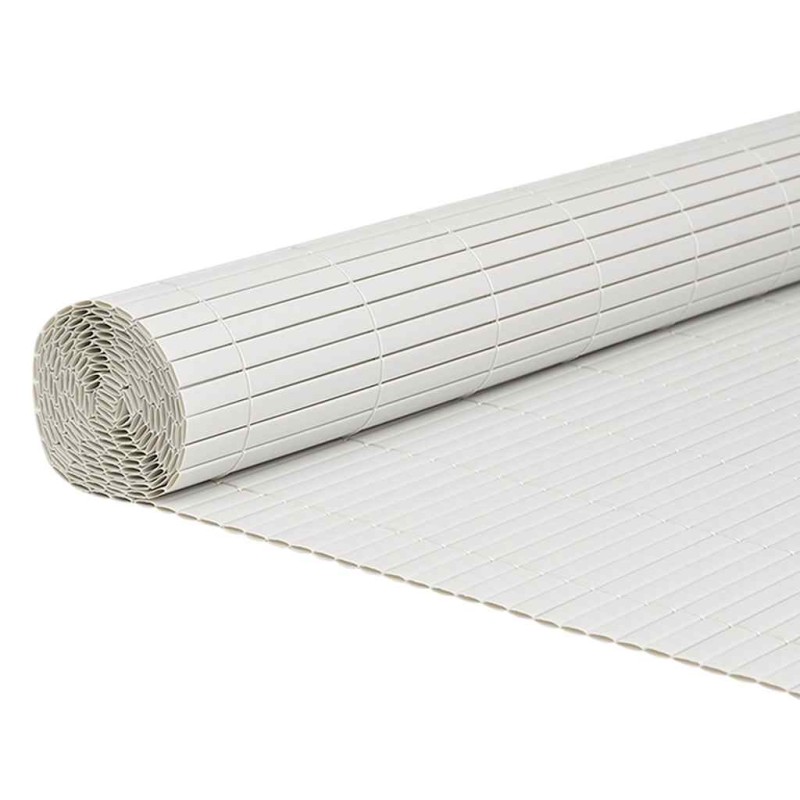 vidaXL Φράχτης Κήπου Διπλής Όψης Λευκός 1,8x3 μ. PVC