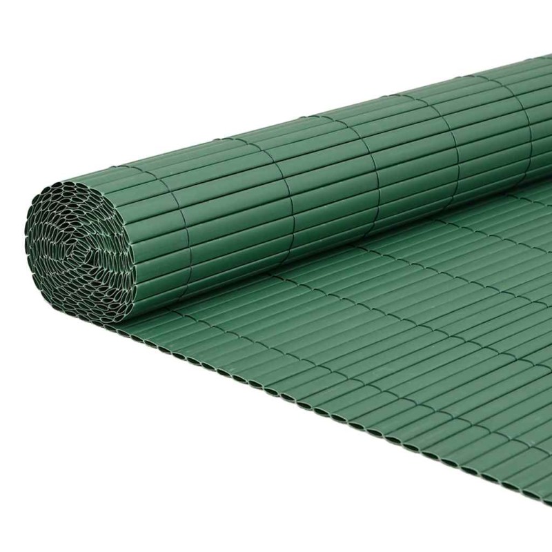 vidaXL Φράχτης Κήπου Διπλής Όψης Πράσινος 1,8x3 μ. PVC