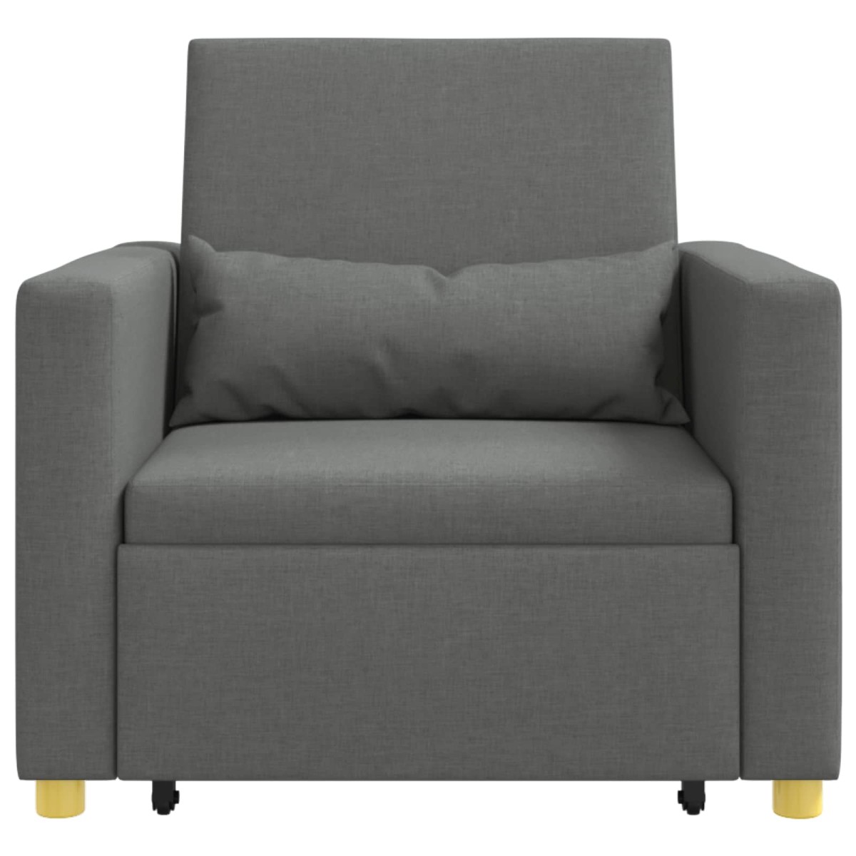 vidaXL Καναπές Κρεβάτι Μονό Σκούρο γκρι 90 x 165 x 87 εκ. ύφασμα