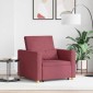 vidaXL Καναπές Κρεβάτι Μονό Μπορντό 90 x 165 x 87 εκ. ύφασμα