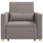 vidaXL Καναπές Κρεβάτι Μονό με τροχούς Taupe 90 x 165 x 87 εκ. ύφασμα