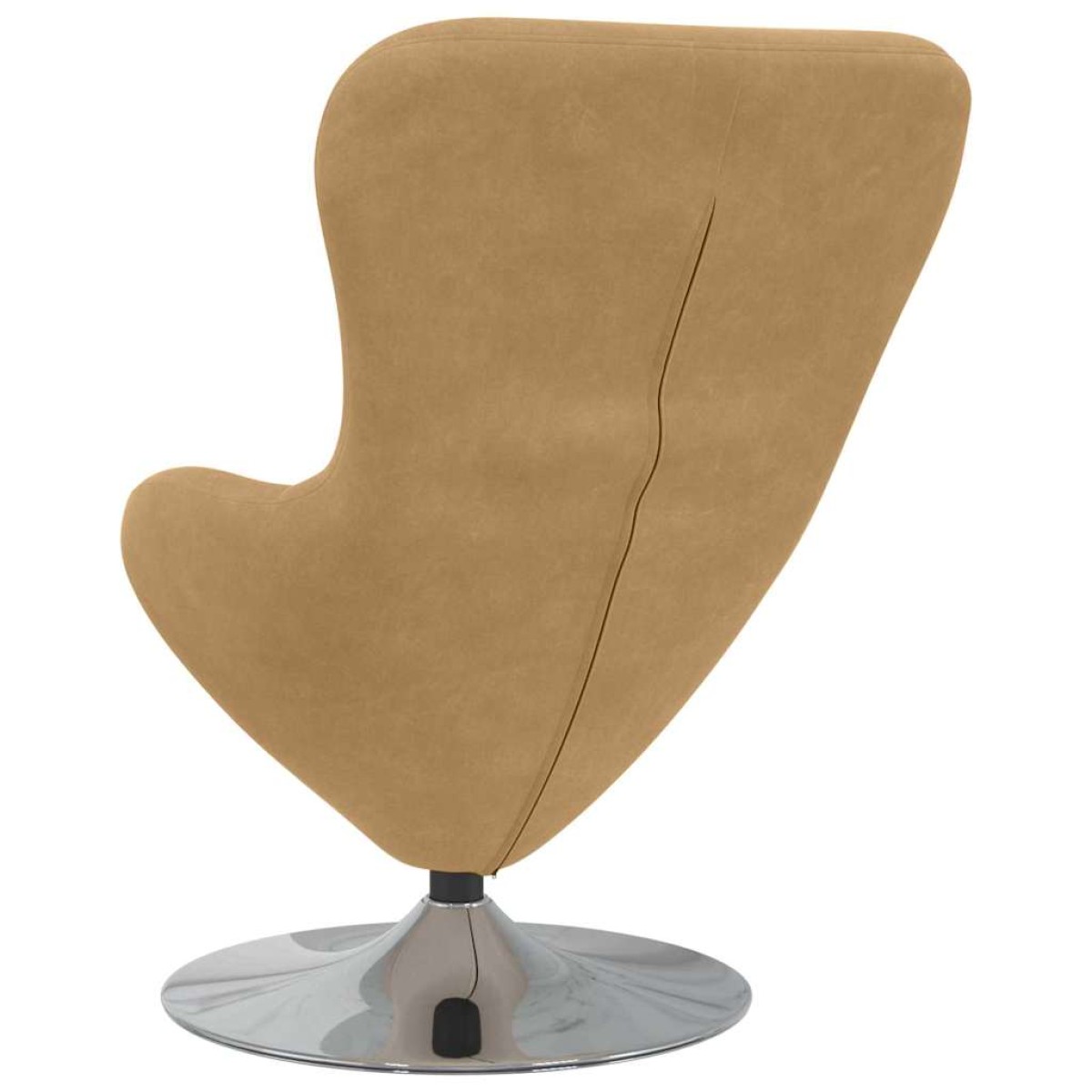 vidaXL Κάθισμα-αυγό Καφέ Βελούδο