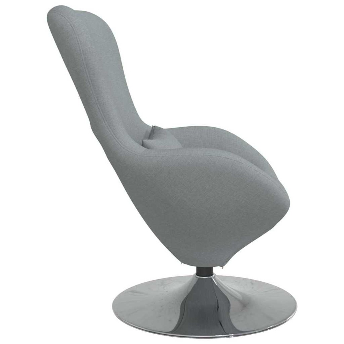 vidaXL Κάθισμα-αυγό Ανοιχτό γκρι 63 x 73 x 90 εκ ύφασμα