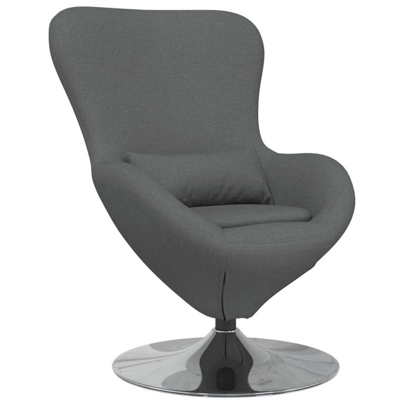 vidaXL Κάθισμα-αυγό Σκούρο Γκρι 63 x 73 x 90 εκ ύφασμα