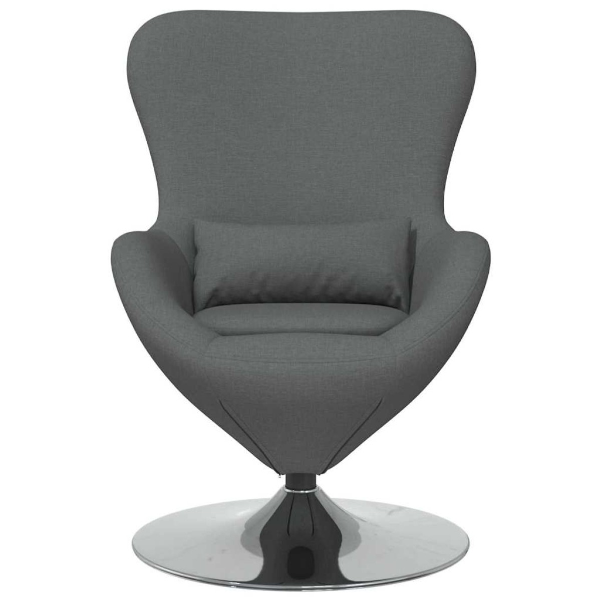 vidaXL Κάθισμα-αυγό Σκούρο Γκρι 63 x 73 x 90 εκ ύφασμα