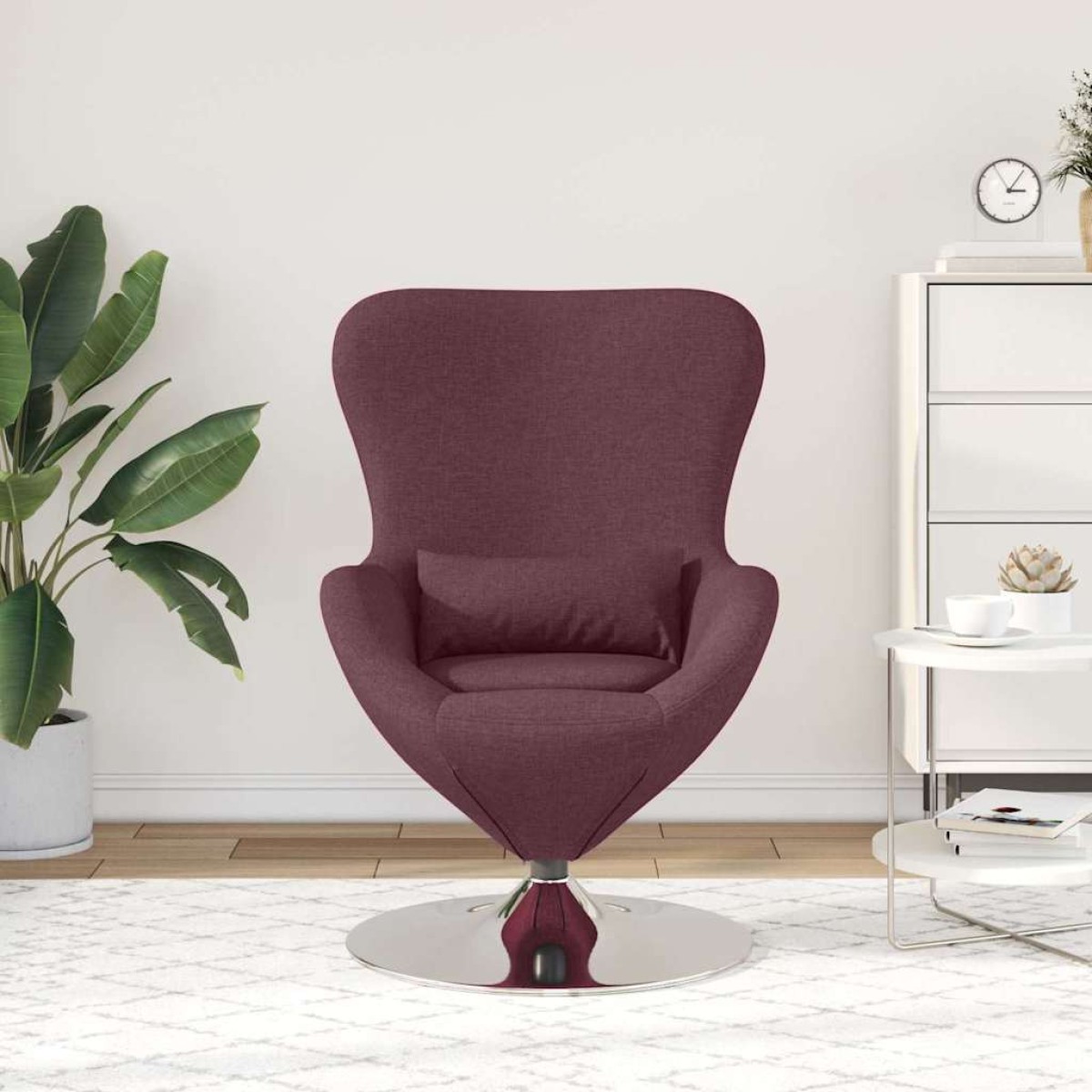 vidaXL Κάθισμα-αυγό Μοβ 63 x 73 x 90 εκ ύφασμα