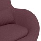 vidaXL Κάθισμα-αυγό Μοβ 63 x 73 x 90 εκ ύφασμα