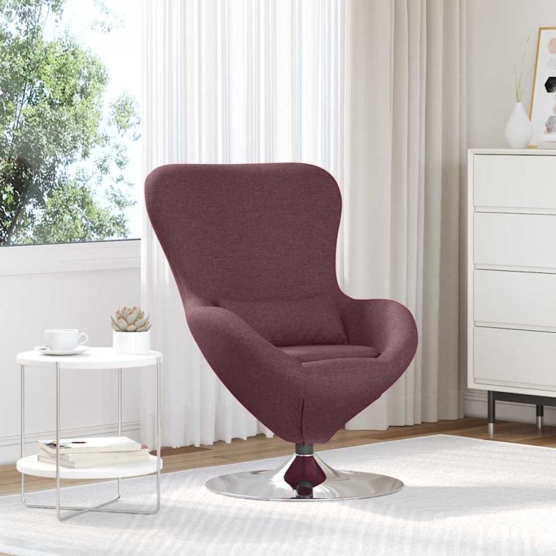 vidaXL Κάθισμα-αυγό Μοβ 63 x 73 x 90 εκ ύφασμα