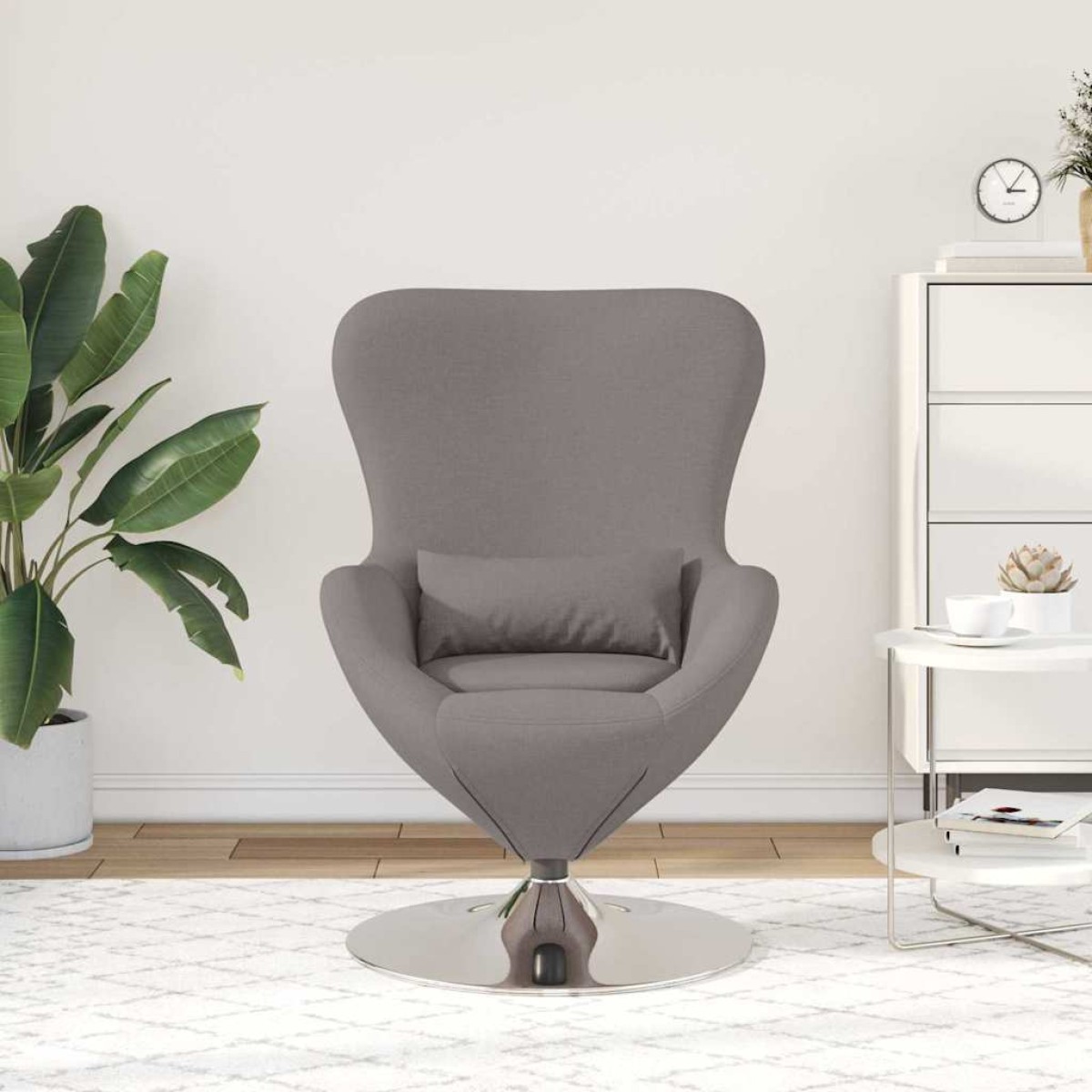vidaXL Κάθισμα-αυγό Taupe 63 x 73 x 90 εκ ύφασμα
