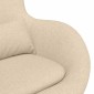 vidaXL Κάθισμα-αυγό Κρεμ 63 x 73 x 90 εκ ύφασμα