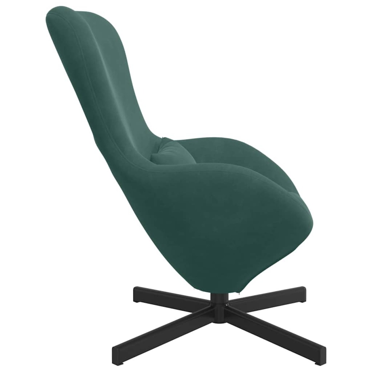 vidaXL Κάθισμα-αυγό Σκούρο Πράσινο 63 x 73 x 90 εκ Βελούδο
