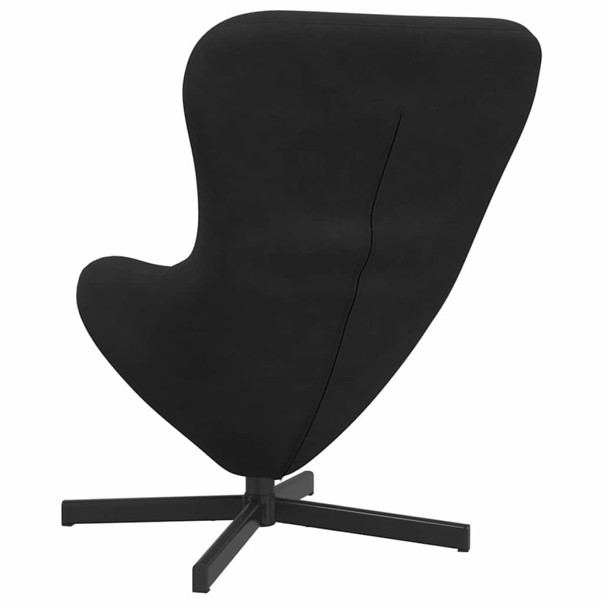 vidaXL Κάθισμα-αυγό Μαύρο 63 x 73 x 90 εκ Βελούδο