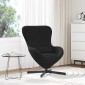 vidaXL Κάθισμα-αυγό Μαύρο 63 x 73 x 90 εκ Βελούδο