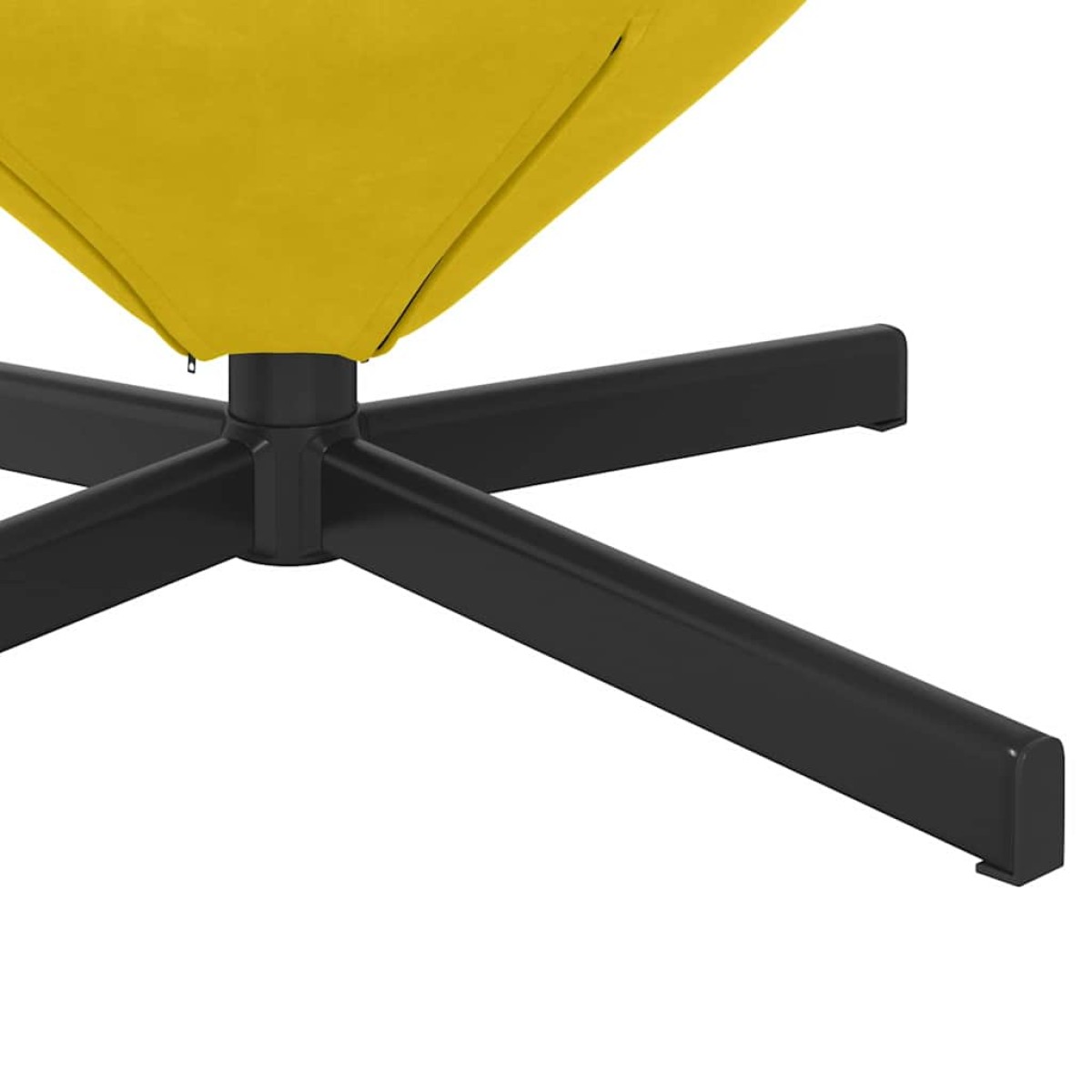 vidaXL Κάθισμα-αυγό Κίτρινο 63 x 73 x 90 εκ Βελούδο