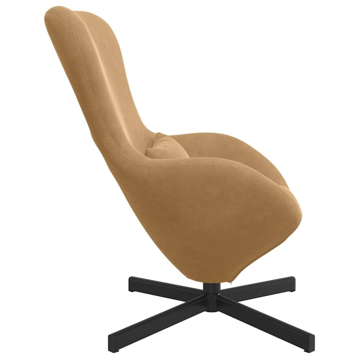 vidaXL Κάθισμα-αυγό Καφέ 63 x 73 x 90 εκ Βελούδο