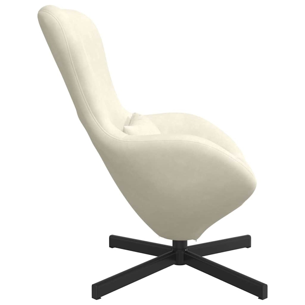 vidaXL Κάθισμα-αυγό Κρεμ 63 x 73 x 90 εκ Βελούδο