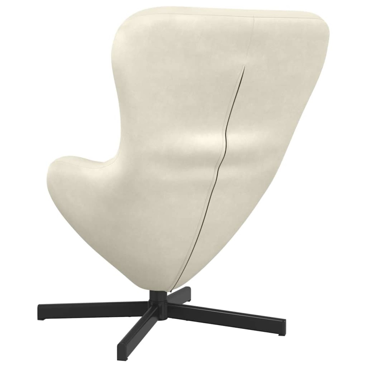 vidaXL Κάθισμα-αυγό Κρεμ 63 x 73 x 90 εκ Βελούδο