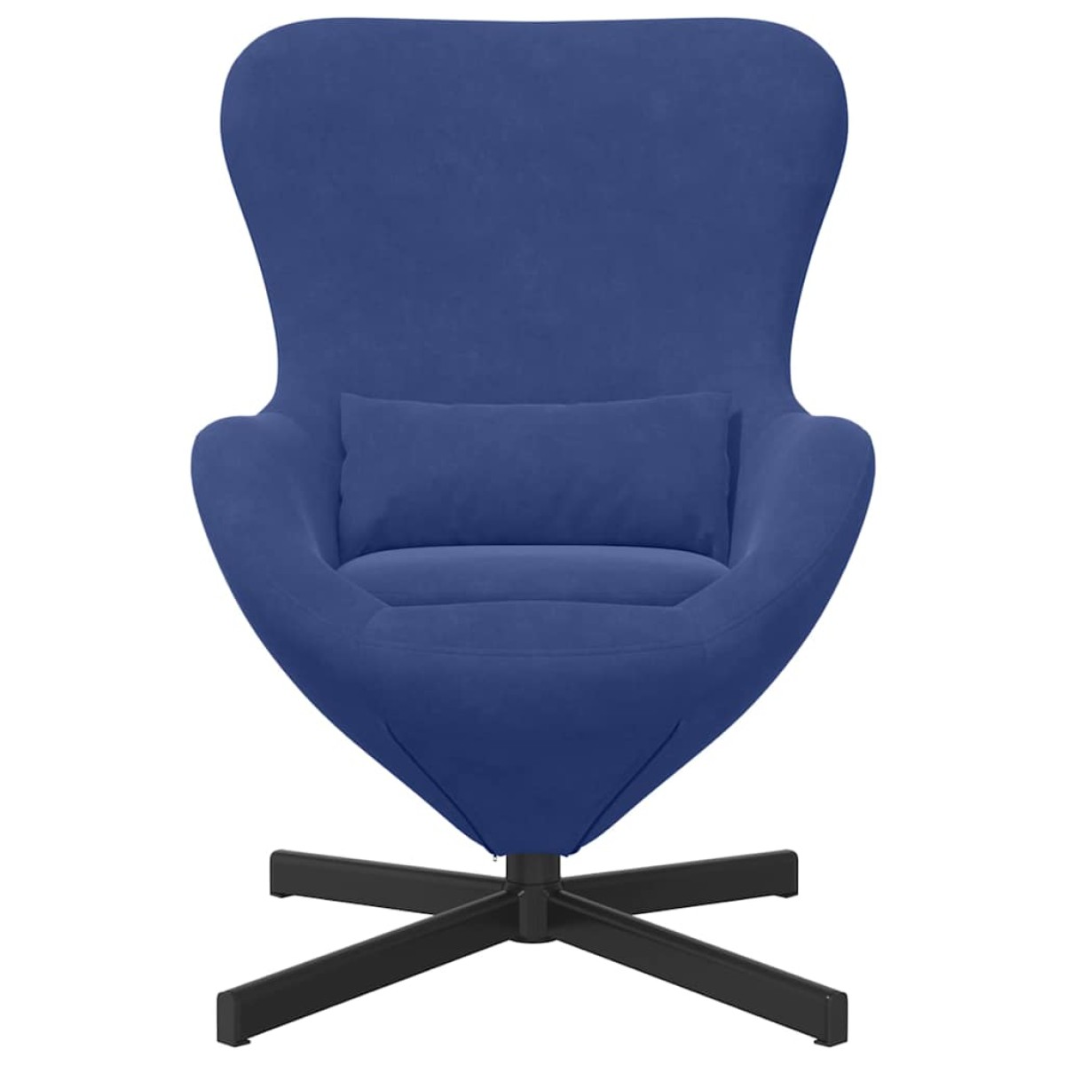 vidaXL Κάθισμα-αυγό Μπλε Αστυνομίας 63 x 73 x 90 εκ Βελούδο