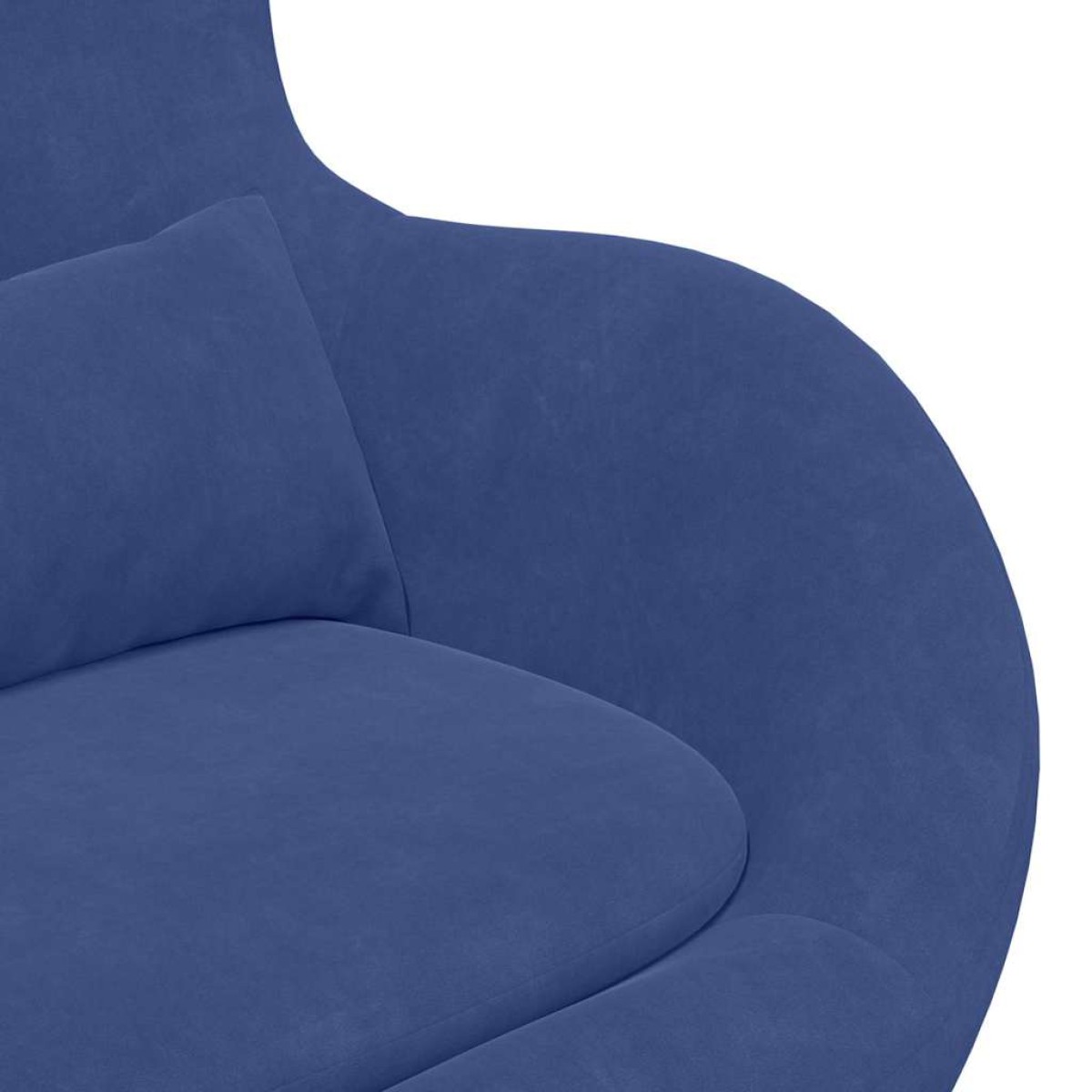 vidaXL Κάθισμα-αυγό Μπλε Αστυνομίας 63 x 73 x 90 εκ Βελούδο