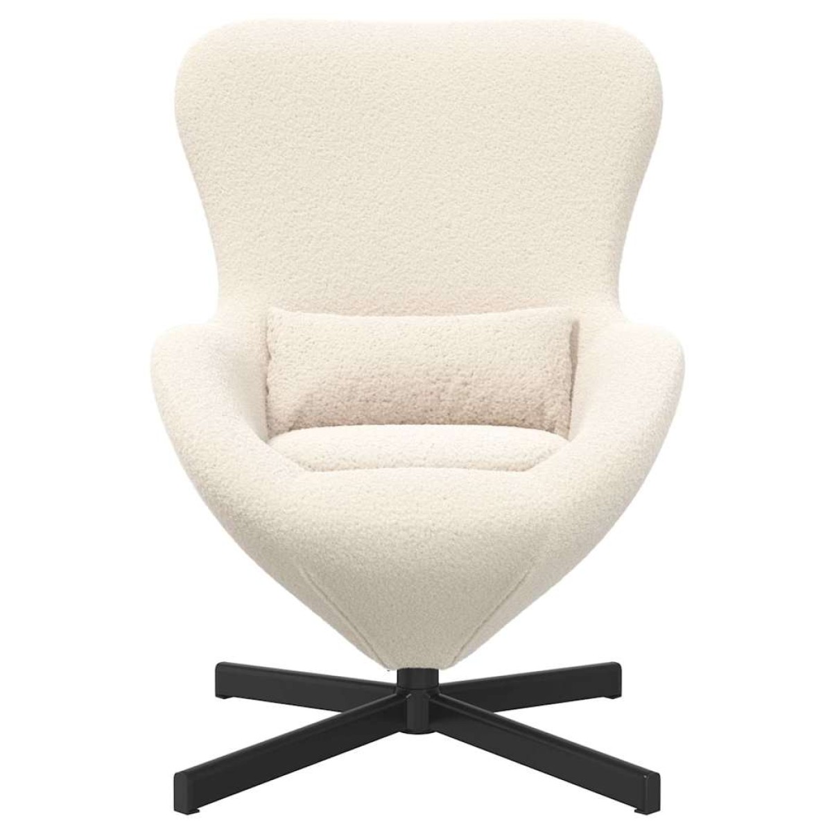 vidaXL Κάθισμα-αυγό Κρεμ 63 x 73 x 90 εκ ύφασμα