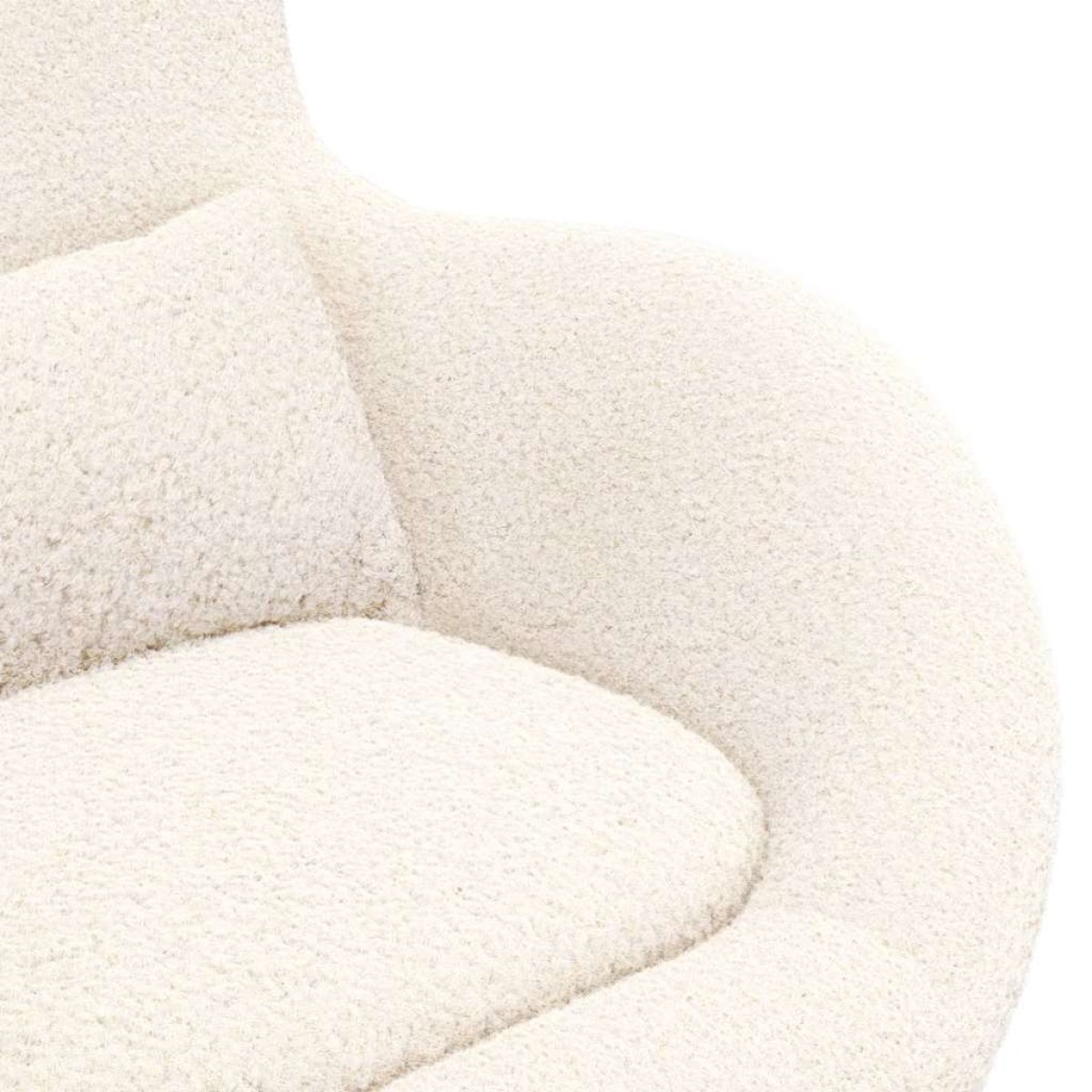 vidaXL Κάθισμα-αυγό Κρεμ 63 x 73 x 90 εκ ύφασμα