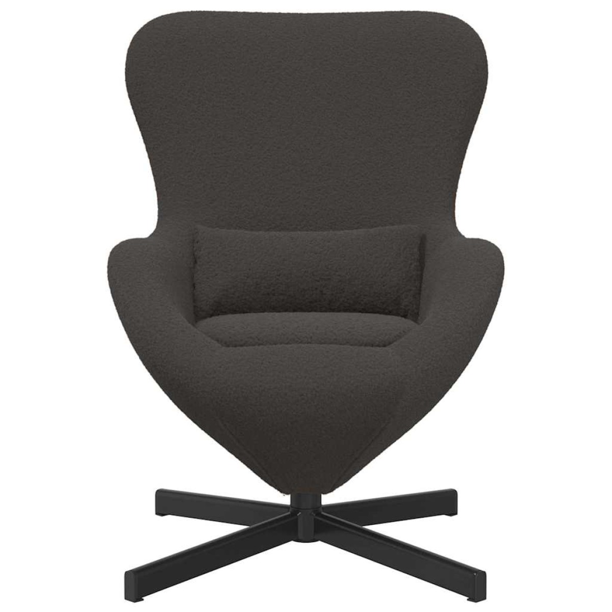 vidaXL Κάθισμα-αυγό Σκούρο Γκρι 63 x 73 x 90 εκ ύφασμα