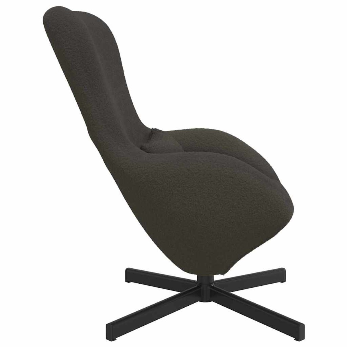vidaXL Κάθισμα-αυγό Σκούρο Γκρι 63 x 73 x 90 εκ ύφασμα