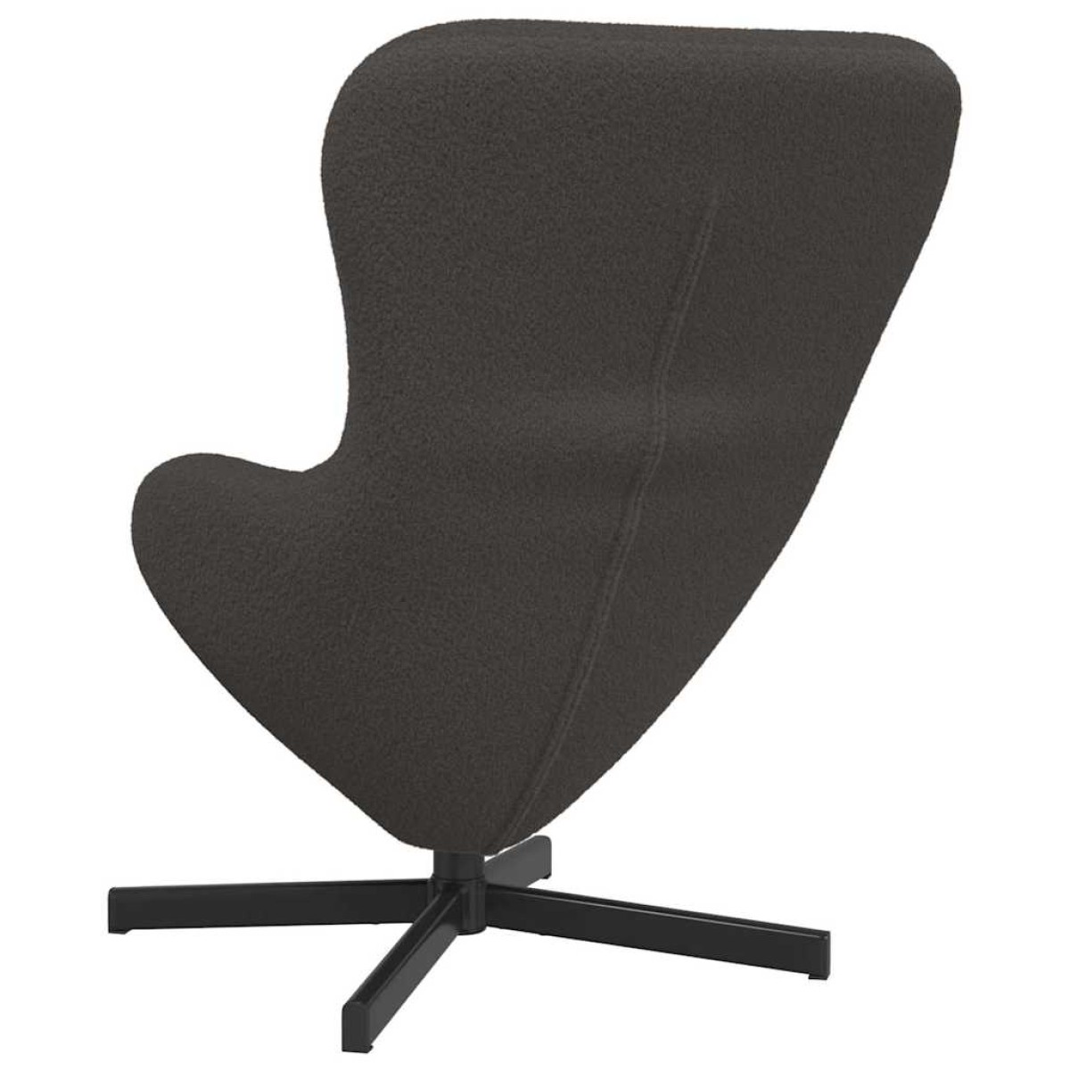 vidaXL Κάθισμα-αυγό Σκούρο Γκρι 63 x 73 x 90 εκ ύφασμα