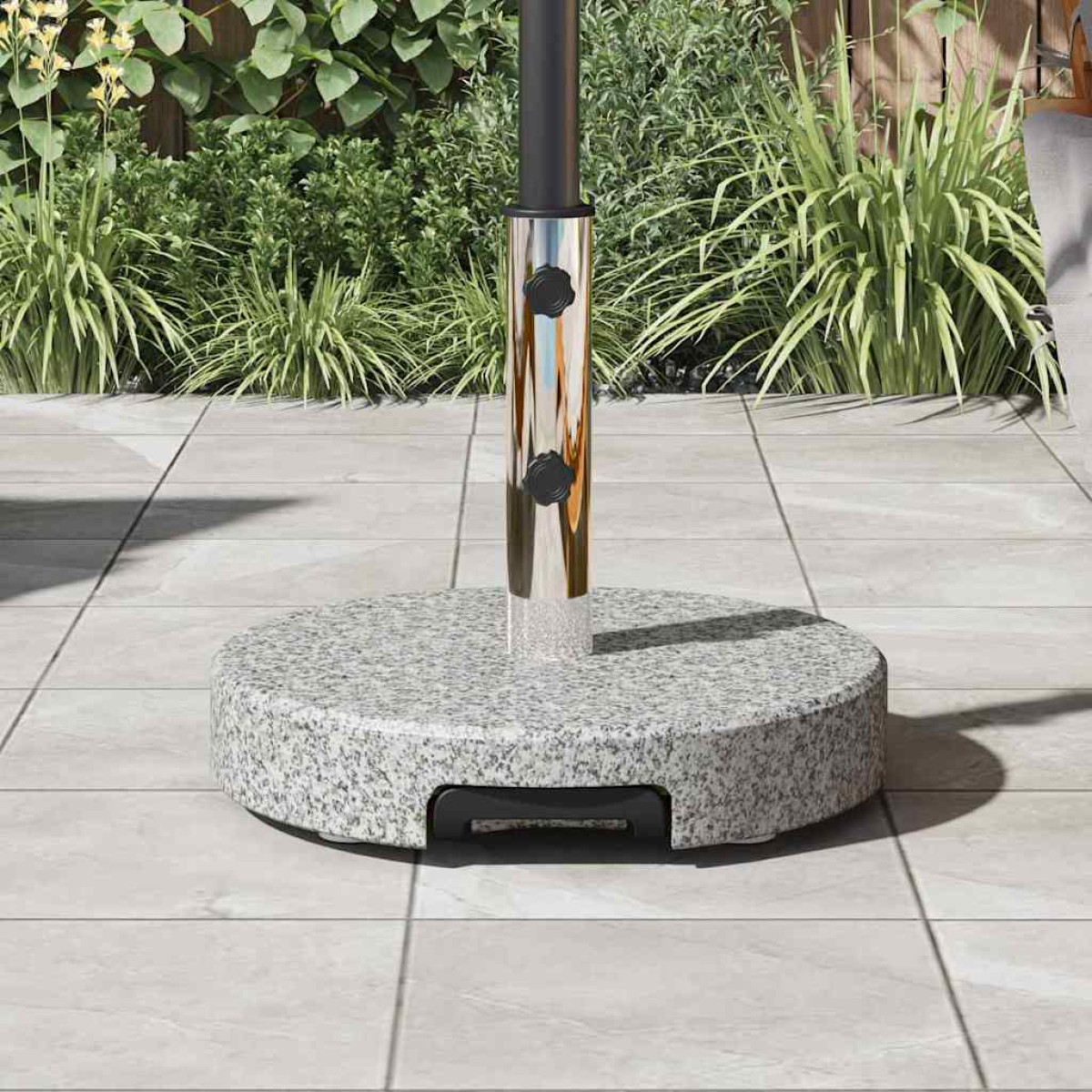 vidaXL Βάση ομπρέλας 29 kg Γκρι Γρανίτης Γύρος