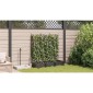 vidaXL Γλάστρα Κήπου 3 τμχ. Καφέ 120 x 40 x 125,5 εκ. PP
