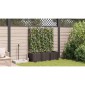 vidaXL Γλάστρα Κήπου 3 τμχ. Καφέ 120 x 40 x 143 εκ. PP