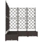vidaXL Γλάστρα Κήπου 5 τμχ. Καφέ 120 x 120 x 125,5 εκ. PP