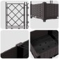vidaXL Γλάστρα Κήπου 5 τμχ. Καφέ 120 x 120 x 125,5 εκ. PP