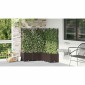 vidaXL Γλάστρα Κήπου 5 τμχ. Καφέ 120 x 120 x 143 εκ. PP