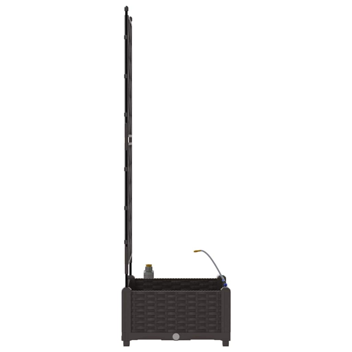 vidaXL Γλάστρα Κήπου Καφέ 40 x 40 x 126 cm PP