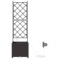 vidaXL Γλάστρα Κήπου Καφέ 40 x 40 x 142 cm PP
