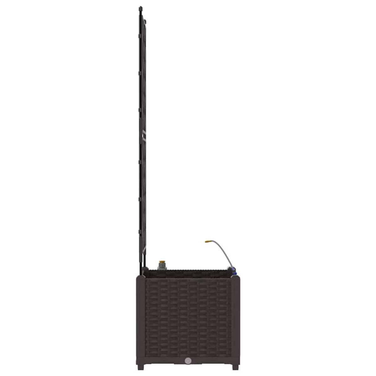 vidaXL Γλάστρα Κήπου Καφέ 40 x 40 x 142 cm PP