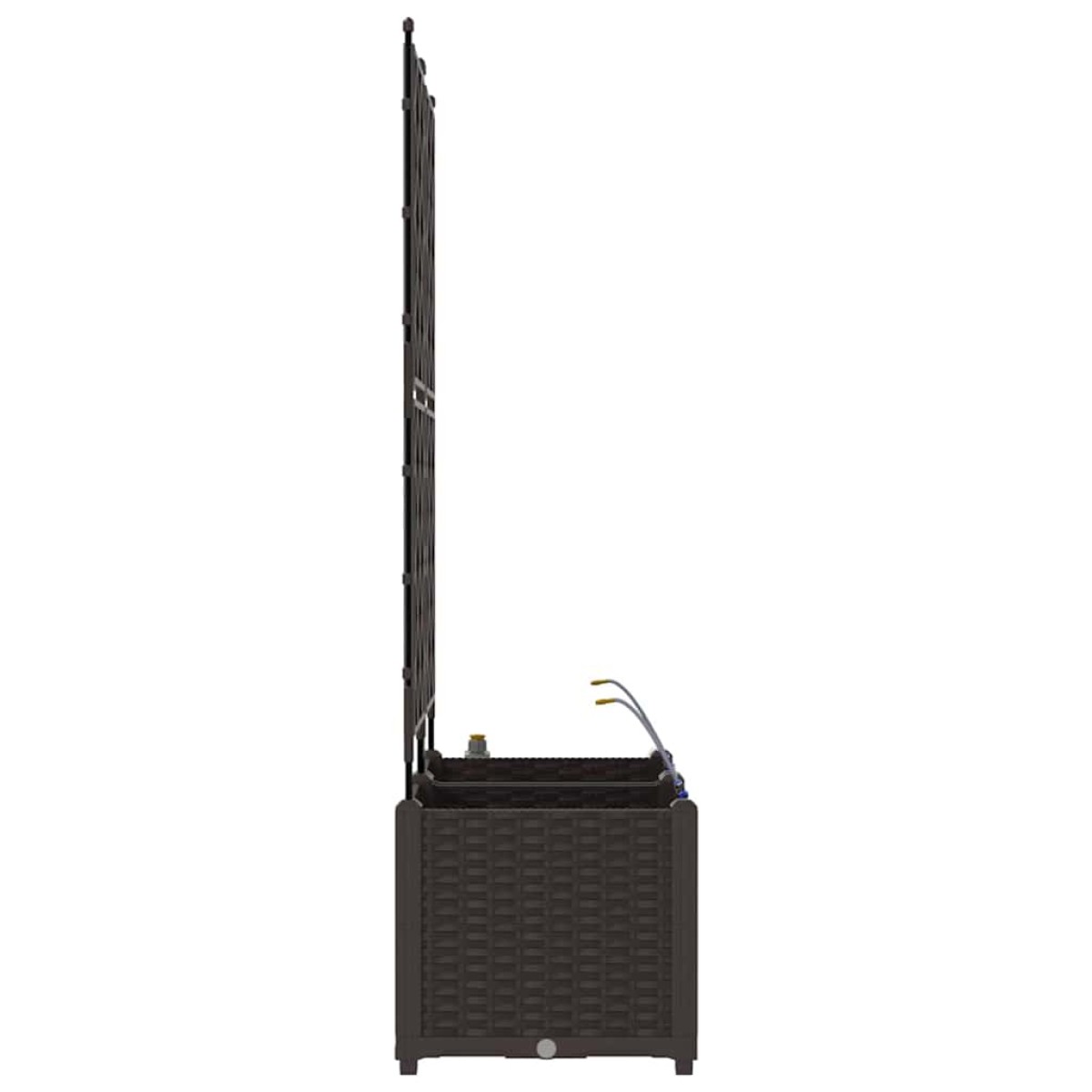 vidaXL Γλάστρα Κήπου 2 τμχ. Καφέ 80 x 40 x 142 cm PP