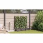 vidaXL Γλάστρα Κήπου 3 τμχ. Καφέ 120 x 40 x 126 cm PP