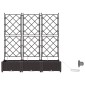 vidaXL Γλάστρα Κήπου 3 τμχ. Καφέ 120 x 40 x 126 cm PP