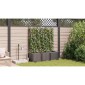 vidaXL Γλάστρα Κήπου 3 τμχ. Καφέ 120 x 40 x 142 cm PP