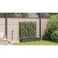 vidaXL Γλάστρα Κήπου 3 τμχ. Μαύρο 120 x 40 x 125,5 εκ. PP