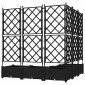 vidaXL Γλάστρα Κήπου 5 τμχ. Μαύρο 120 x 120 x 125,5 εκ. PP