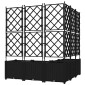 vidaXL Γλάστρα Κήπου 5 τμχ. Μαύρο 120 x 120 x 143 εκ. PP