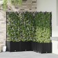 vidaXL Γλάστρα Κήπου 5 τμχ. Μαύρο 120 x 120 x 143 εκ. PP