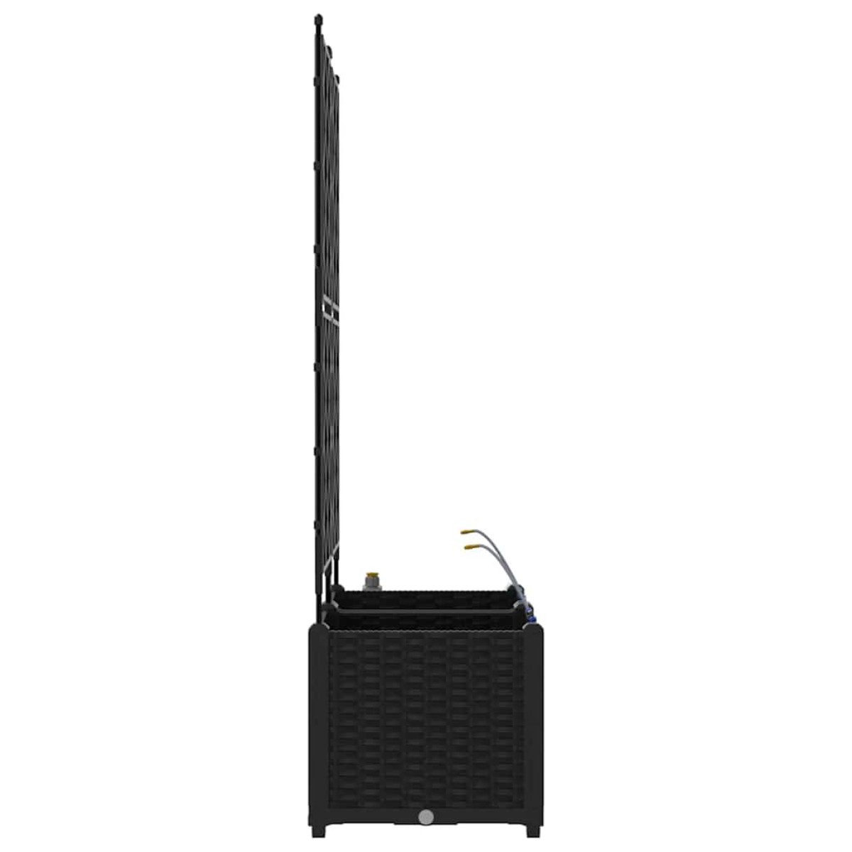 vidaXL Γλάστρα Κήπου 2 τμχ. Μαύρο 80 x 40 x 142 cm PP