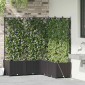 vidaXL Γλάστρα Κήπου 5 τμχ. Μαύρο 120 x 120 x 142 cm PP