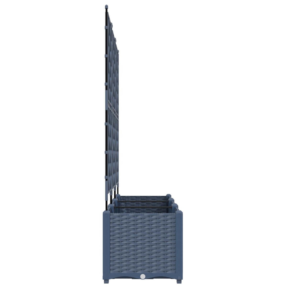 vidaXL Γλάστρα Κήπου 3 τμχ. Γκρι 120 x 40 x 143 εκ. PP